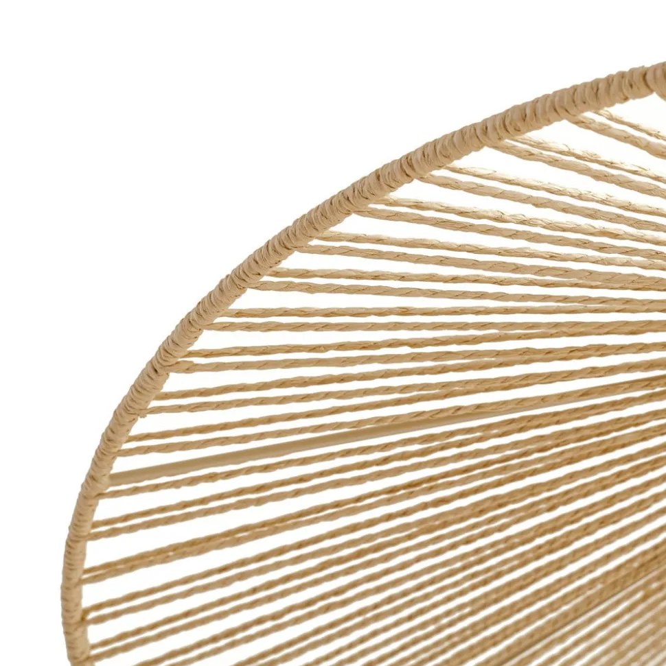 Lindby hængelampe Valdorin, beige, papir, længde 75 cm