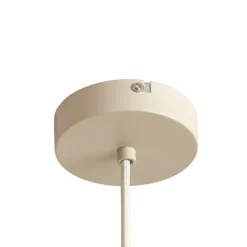 Lindby hængelampe Valdorin, beige, papir, længde 75 cm