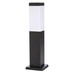 Lindby Honula sokkellampe, 45 cm, mørkegrå, IP44, E27