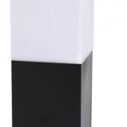 Lindby Honula sokkellampe, 45 cm, mørkegrå, IP44, E27
