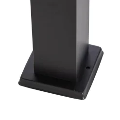 Lindby Honula sokkellampe, 45 cm, mørkegrå, IP44, E27