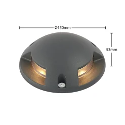 Lindby Huban LED nedgravningsspot, 3 lyskilder