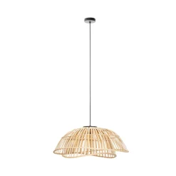 Lindby Ilajus hængelampe, Ø 62 cm, bambus, E27