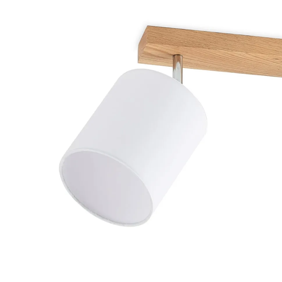 Lindby Imarin loftspot, 2 lyskilder, eg/hvid