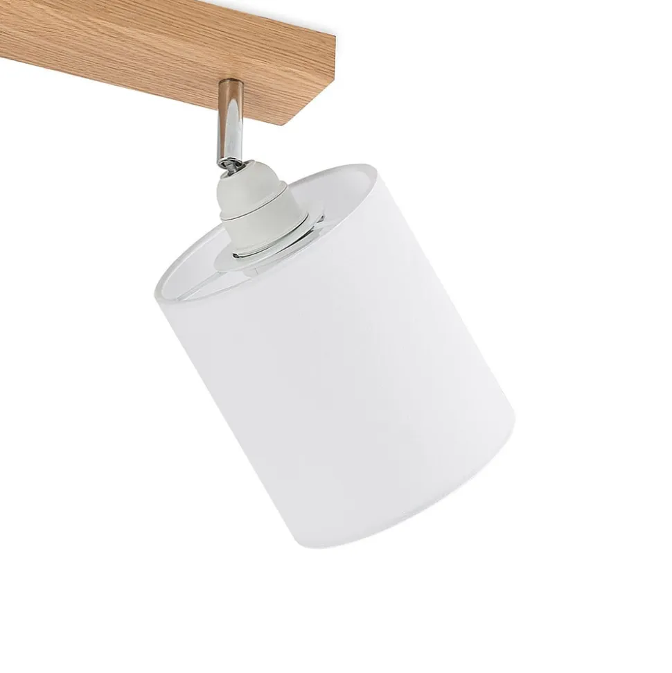 Lindby Imarin loftspot, 2 lyskilder, eg/hvid