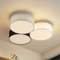 Lindby Janita LED-loftlampe, 3-lys, trefarvet
