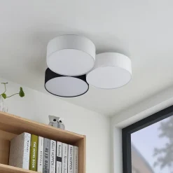 Lindby Janita LED-loftlampe, 3-lys, trefarvet