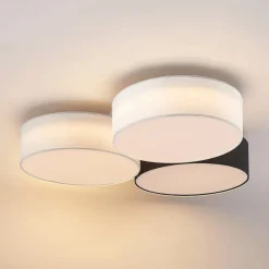 Lindby Janita LED-loftlampe, 3-lys, trefarvet