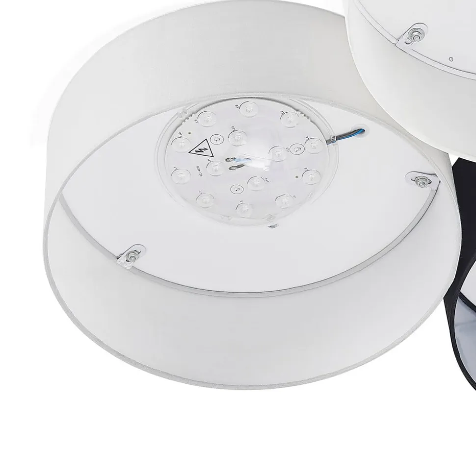 Lindby Janita LED-loftlampe, 3-lys, trefarvet
