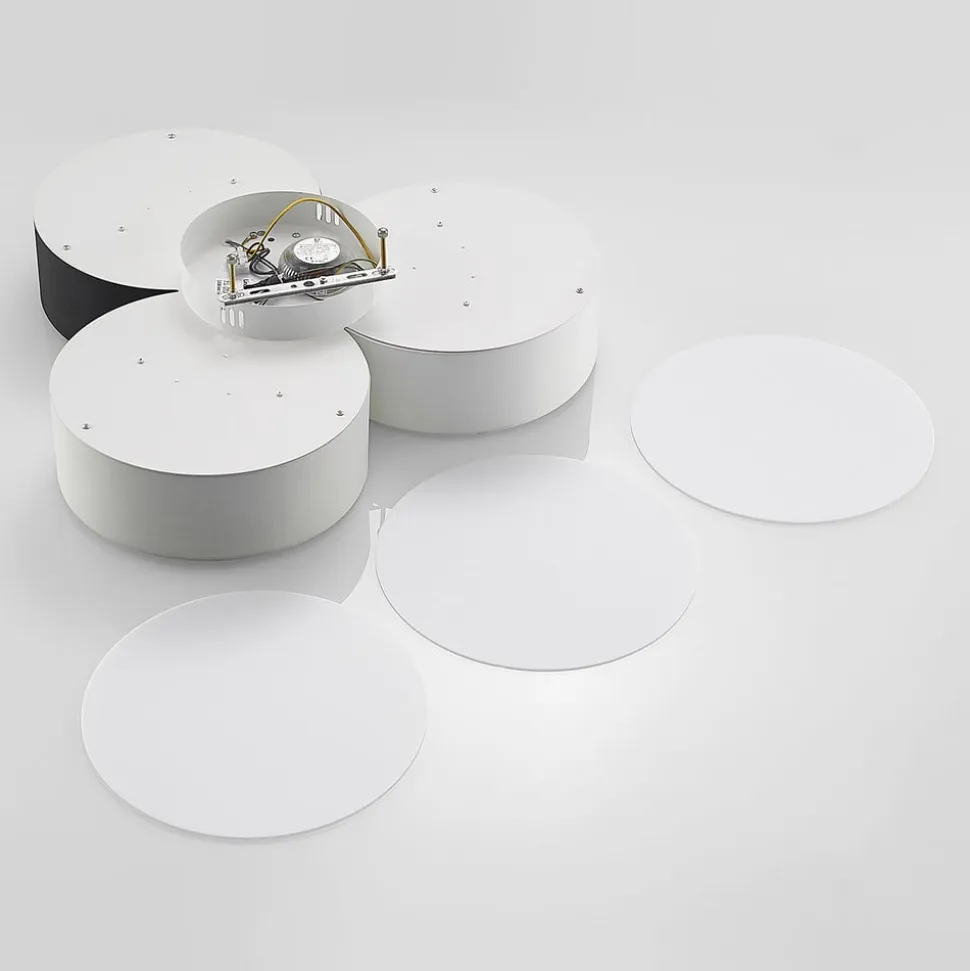 Lindby Janita LED-loftlampe, 3-lys, trefarvet