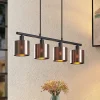 Lindby Joudy pendellampe, 4 lyskilder, mørk bronze