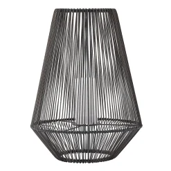Lindby Kaati LED solcellelygte, rattanlook, 37 cm
