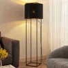 Lindby Kesta stof-gulvlampe, stel m. 4 stænger