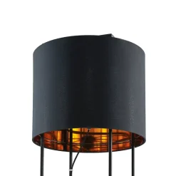 Lindby Kesta stof-gulvlampe, stel m. 4 stænger