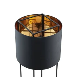 Lindby Kesta stof-gulvlampe, stel m. 4 stænger
