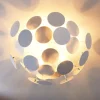 Lindby Kinan loftlampe, Ø 54 cm, hvid, metal, E14