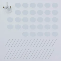 Lindby Kinan loftlampe, Ø 54 cm, hvid, metal, E14