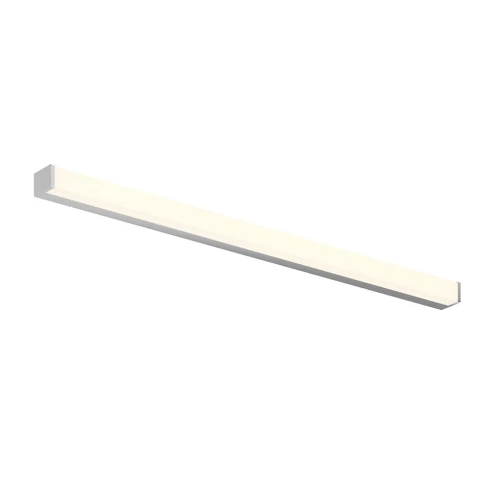 Lindby Klea LED-badeværelseslampe, 120 cm, krom, metal, IP44