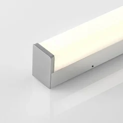 Lindby Klea LED-badeværelseslampe, 120 cm, krom, metal, IP44