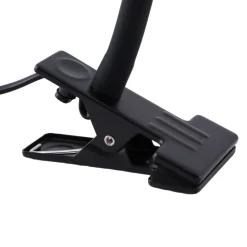 Lindby klemmelampe Jyla sort linse 3000K fleksibel arm GX53