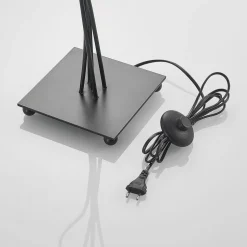 Lindby Komalie gulvlampe, 5 lyskilder, sort