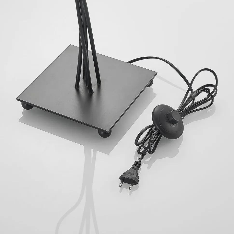 Lindby Komalie gulvlampe, 5 lyskilder, sort