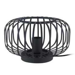 Lindby Krish bordlampe i bur-look, sort