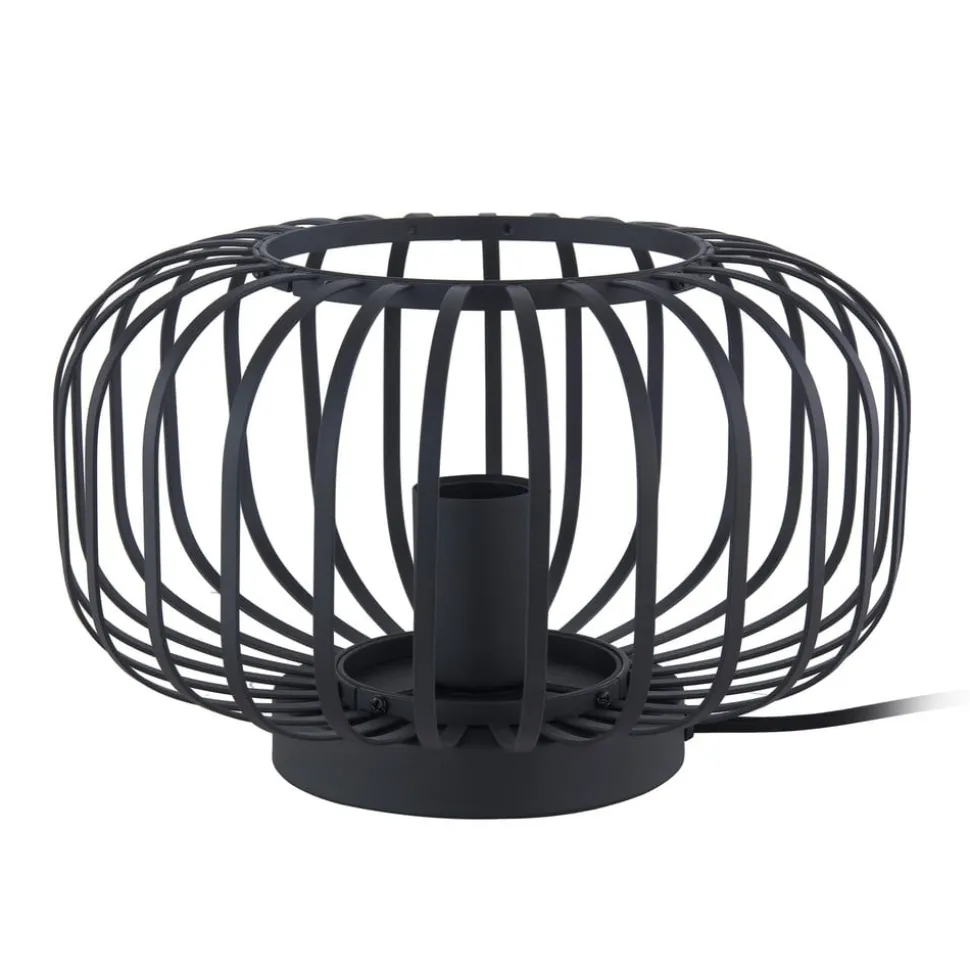 Lindby Krish bordlampe i bur-look, sort