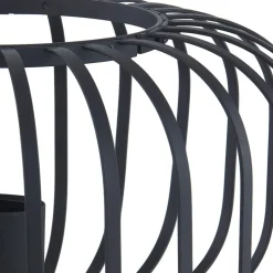 Lindby Krish bordlampe i bur-look, sort
