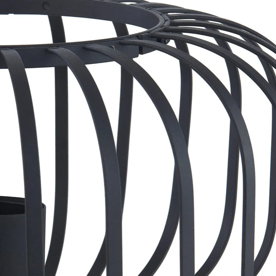 Lindby Krish bordlampe i bur-look, sort