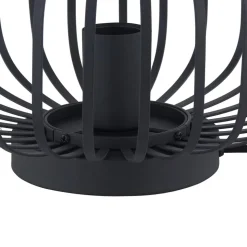 Lindby Krish bordlampe i bur-look, sort