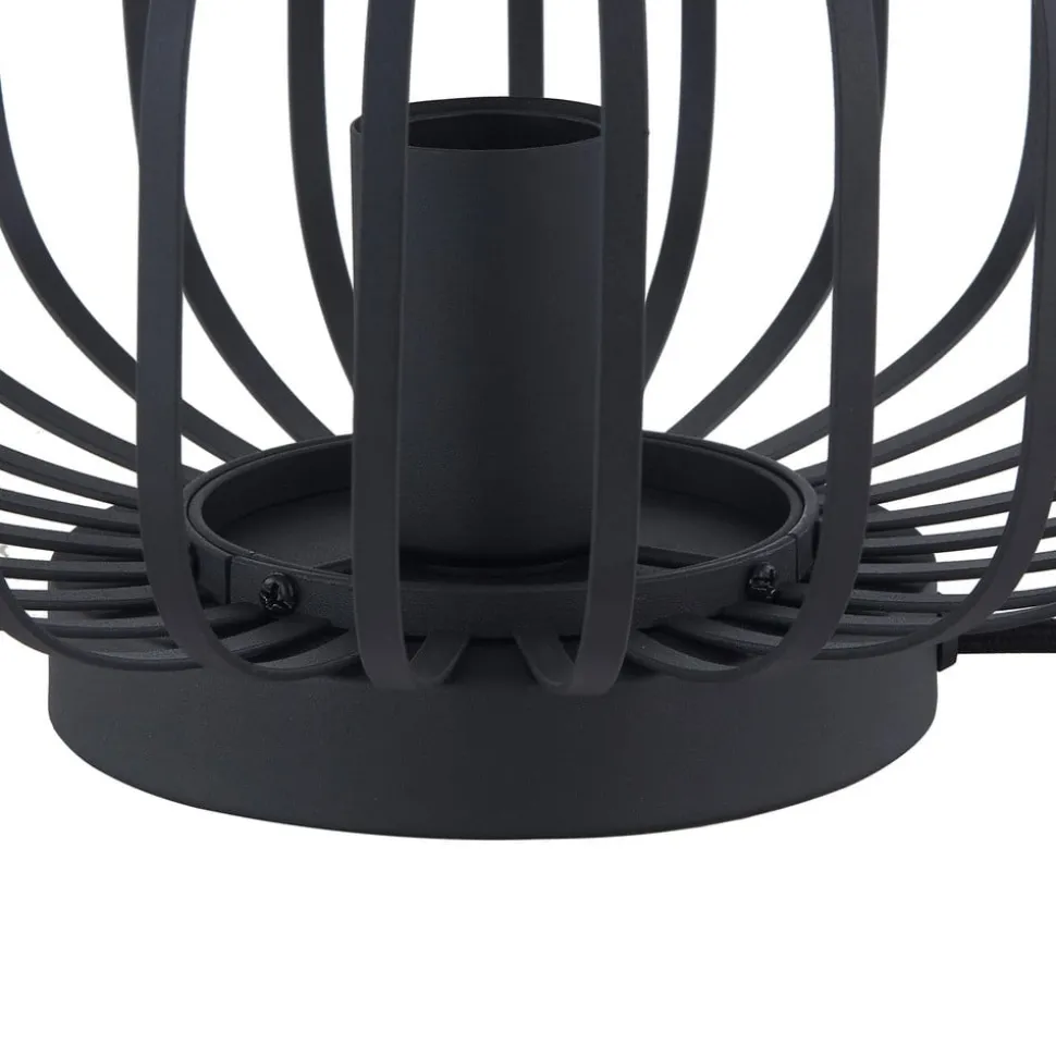 Lindby Krish bordlampe i bur-look, sort