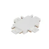Lindby krydsstik Lumaro, hvid, plast