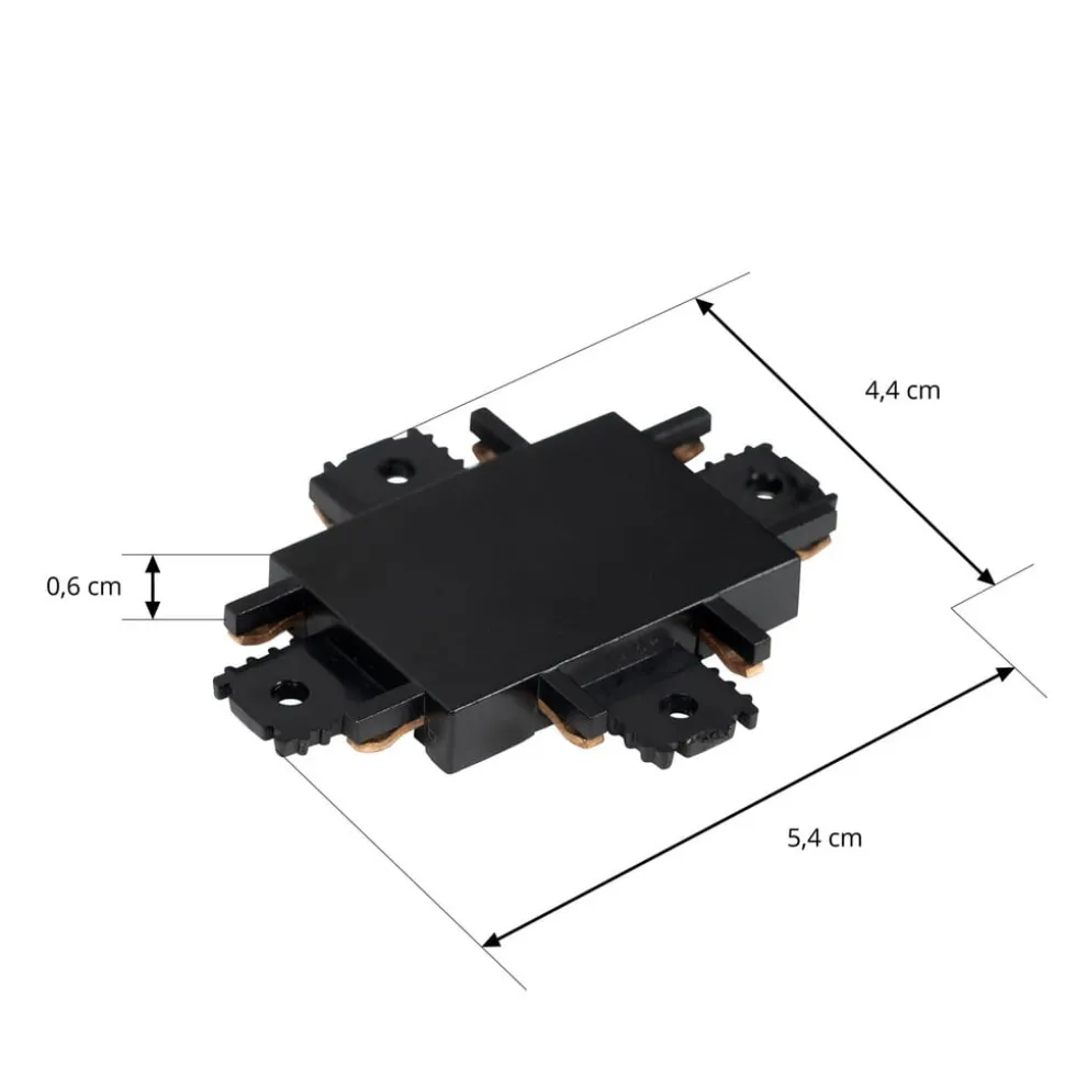 Lindby krydsstik Lumaro, sort, plast