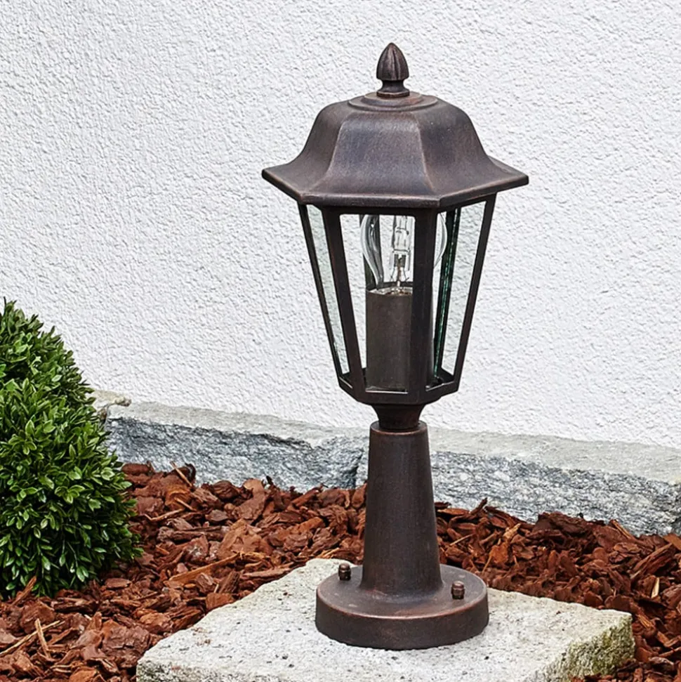 Lindby Lamina sokkellampe, 39 cm, lygte, metal, E27