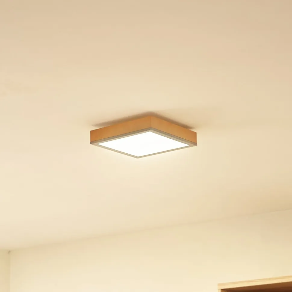 Lindby Laviona loftlampe, firkantet, 30 cm