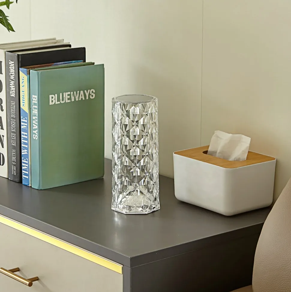 Lindby LED genopladelig bordlampe Louane, 21,5 cm, USB, RGBW