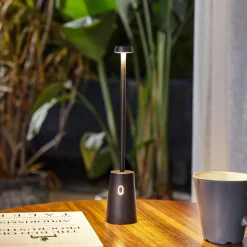 Lindby LED genopladelig bordlampe Noelani, højde 30 cm, IP44, dæmpbar