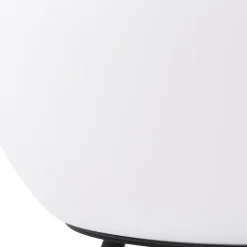 Lindby LED genopladelig bordlampe Aurilia, sort/hvid, jern, IP44