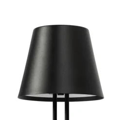 Lindby LED genopladelig bordlampe Janea TWIN, sort, metal