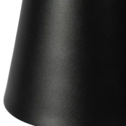 Lindby LED genopladelig bordlampe Janea TWIN, sort, metal