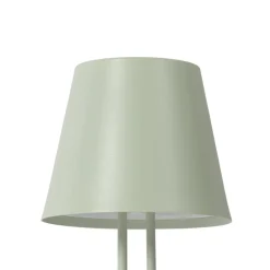 Lindby LED genopladelig bordlampe Janea TWIN, grøn, metal