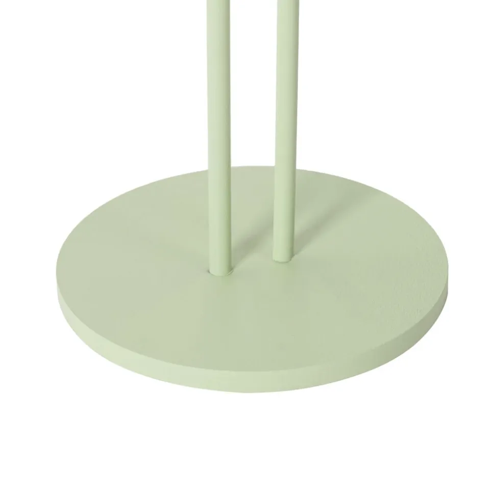 Lindby LED genopladelig bordlampe Janea TWIN, grøn, metal