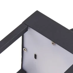 Lindby LED genopladelig bordlampe Iruna, sort, metal, 27 cm, dæmpbar.