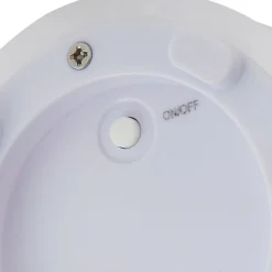 Lindby LED genopladelig blomstervase Florista, RGB, IP54, Ø 12cm, hvid