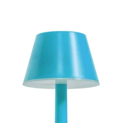 Lindby LED genopladelig lampe Gaja, blå, USB, IP44, RGBW, dæmpbar