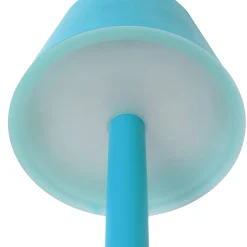 Lindby LED genopladelig lampe Gaja, blå, USB, IP44, RGBW, dæmpbar