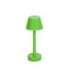 Lindby LED genopladelig lampe Gaja, grøn, USB, IP44, RGBW, dæmpbar