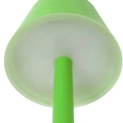 Lindby LED genopladelig lampe Gaja, grøn, USB, IP44, RGBW, dæmpbar