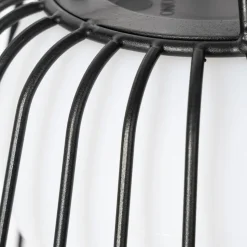 Lindby LED genopladelig udendørs pendel Levino, sort, metal